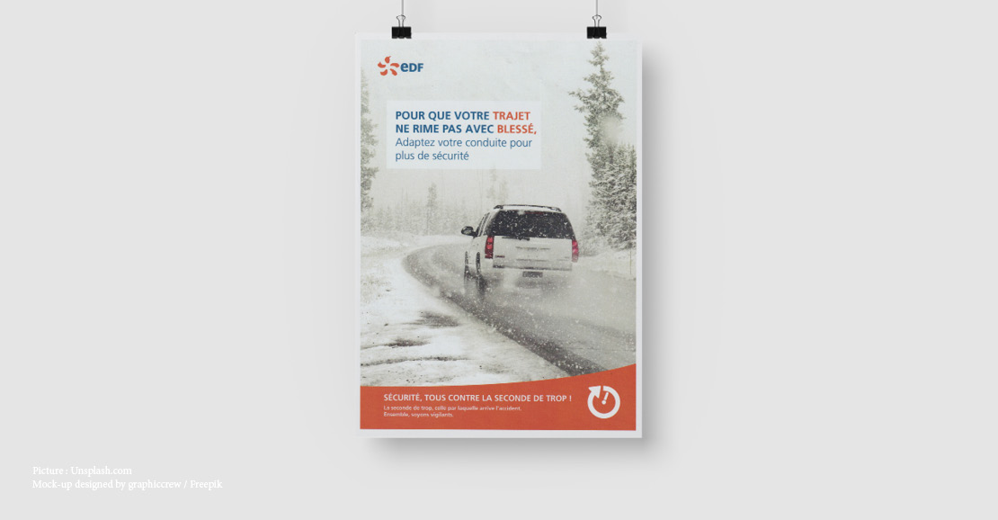 Campagne sécurité routière @Civaux - neige et verglas - Communication Civaux