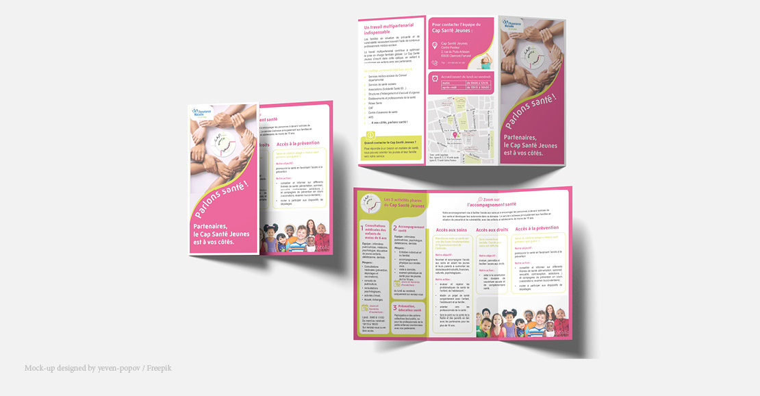 Communication Cap Santé Jeunes - brochure partenaires